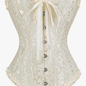 Source Unknown Cream Corset Top